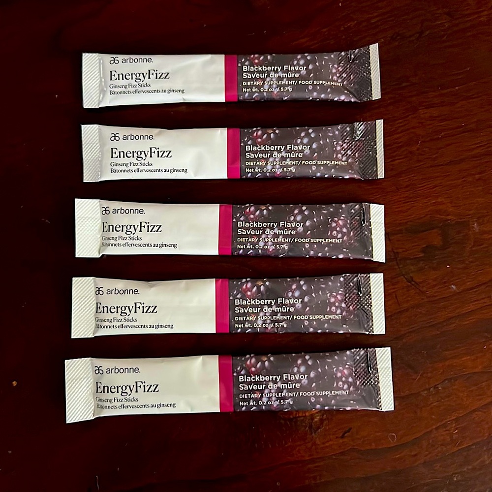 🌿🖤 5ct- BLACKBERRY Arbonne Fizz 🖤🌿